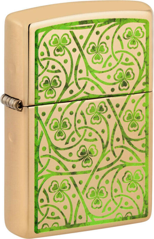 Zippo Clover Leaves Design