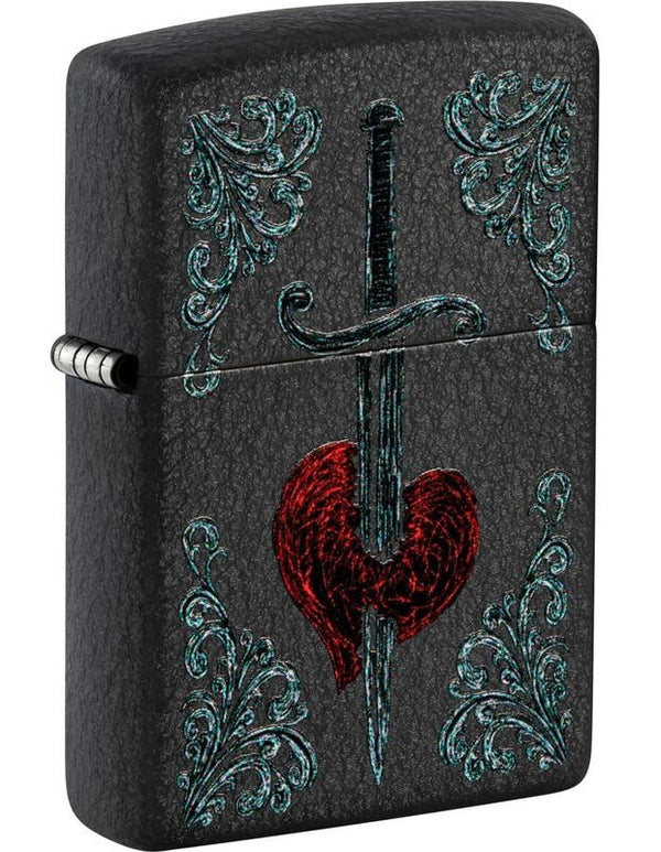 Zippo Heart Dagger Tattoo