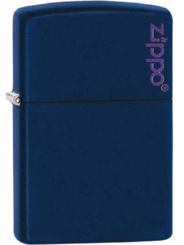 Zippo Navy Blue Matte Logo