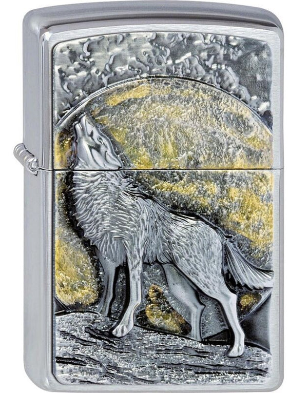 Zippo Wolf at Moonlight