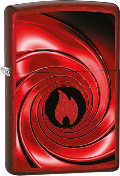 Zippo Red Swirl Design
