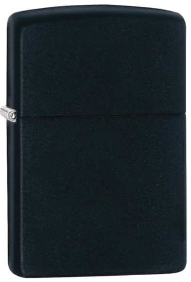 Zippo Reg Black Matt Laser