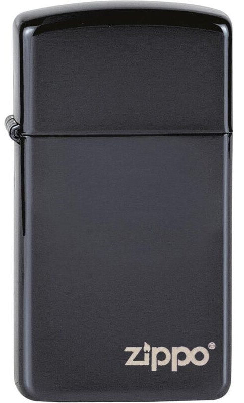 Zippo Slim Ebony logo
